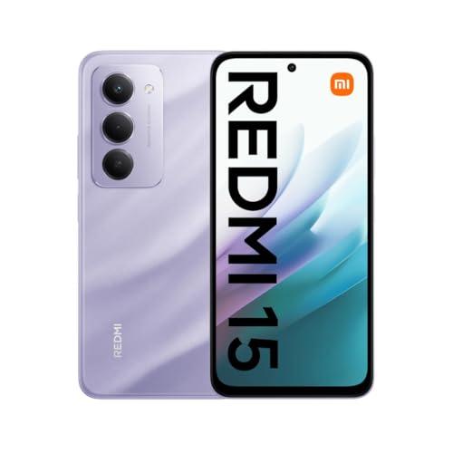 XIAOMI Redmi 15 - Smartphone von 8 + 256GB, Violett, Bildschirm von 6,9