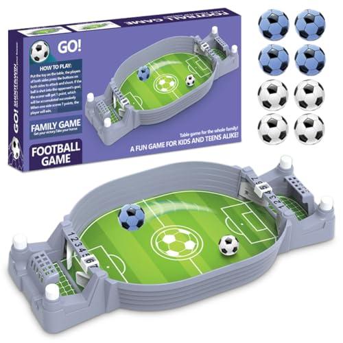Gioco interattivo di calcio balilla con 8 palloni da calcio, mini calcetto da tavolo per bambini, mini calcetto da tavolo per bambini e adulti