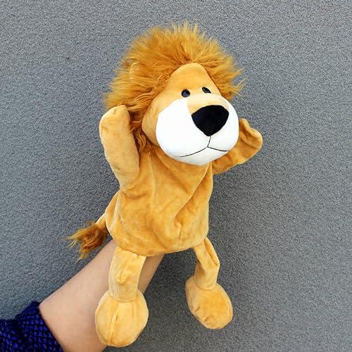 LOMTRATS Marionette a forma di animale per bambini, include lupo, tigre, leone, scimmia con gambe, perfetta per narrazione, insegnamento, prescolare, regali di compleanno