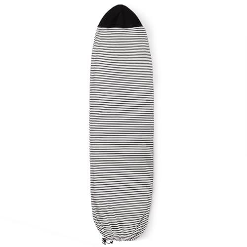51buyoutgo Custodia per tavola da surf, 1,8 m, ad asciugatura rapida, con chiusura a coulisse e protezione imbottita per il naso, accessori per tavola da surf, 70x19.5x5.9 in, Nero