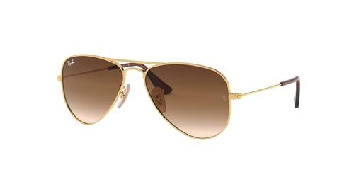 Ray-Ban 9506S, Occhiali da Sole Unisex Bambini, Marrone (Gold/Brown Gradient), 50