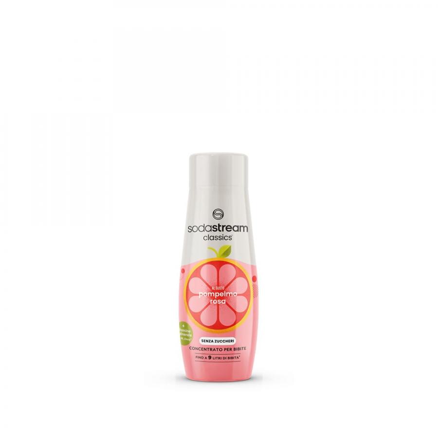 Sodastream - Concentrato Pompelmo Rosa Zero 440ml, La tua bevanda al gusto pompelmo rosa (senza zuccheri con vitamine e zinco) fatta in casa
